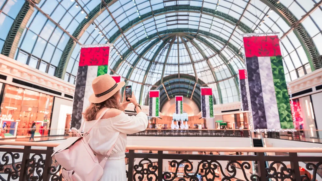 ciudad de dubai en emiratos arabes en centro comercial